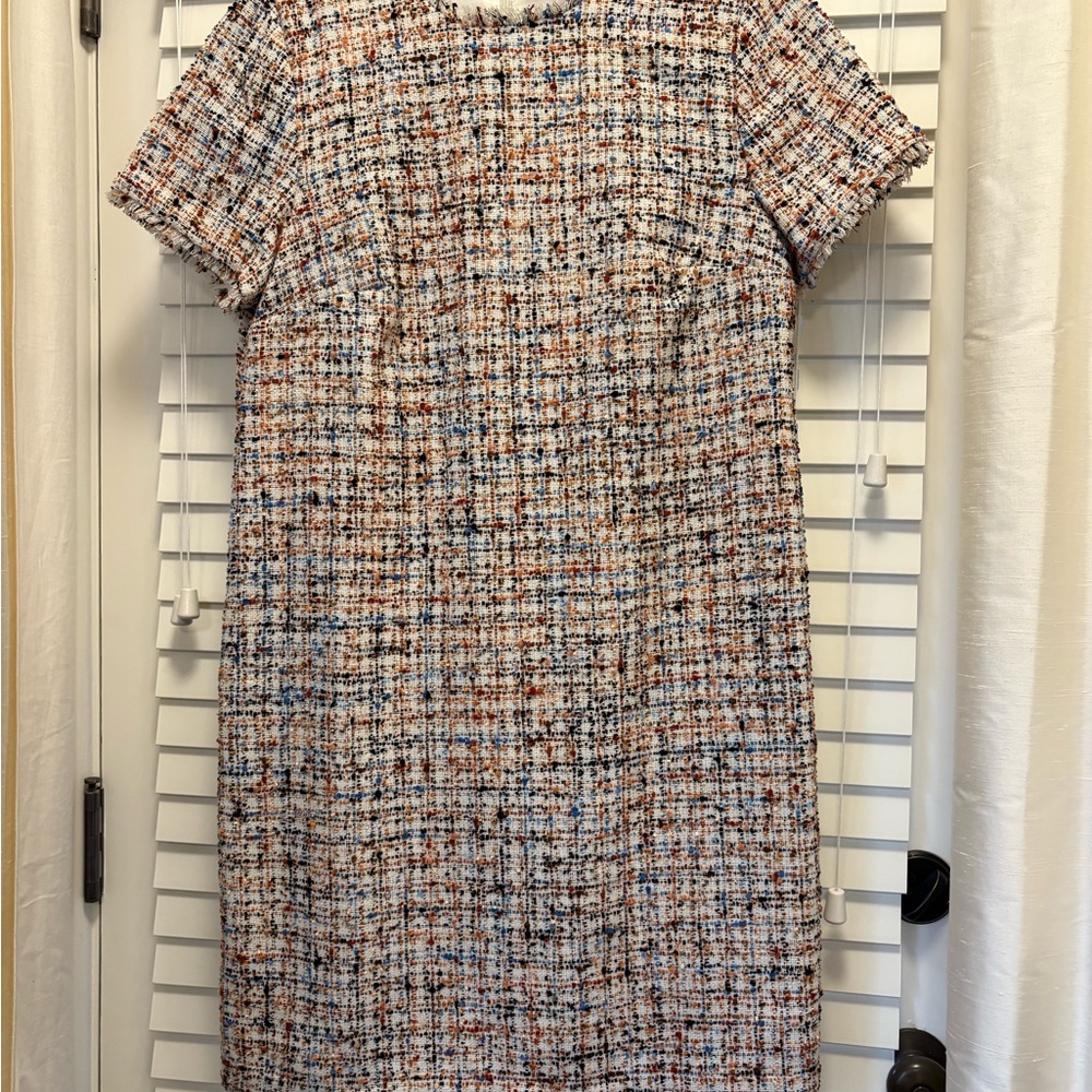 Ann Taylor Multicolor Tweed Mini Dress